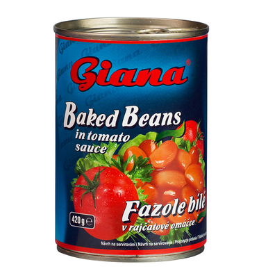White Baked Beans in Tomato Sauce, 425ml